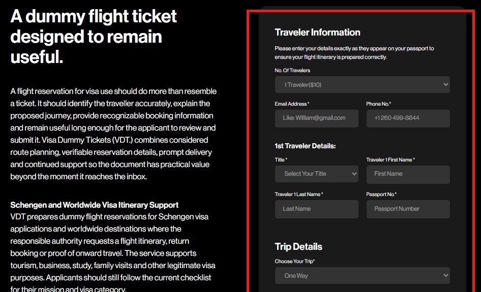 fill-out-travel-and-applicant-details-for-getting-dummy-ticket