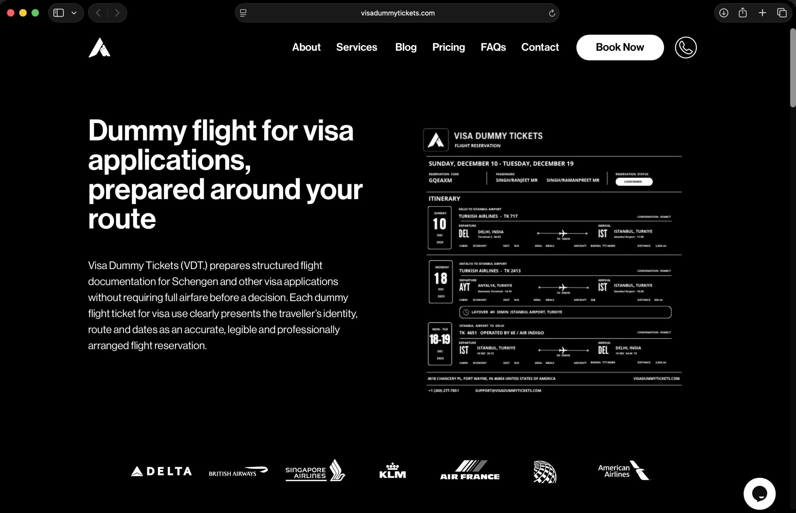 go-to-visa-dummy-tickets-flight-reservation-plan-step-1